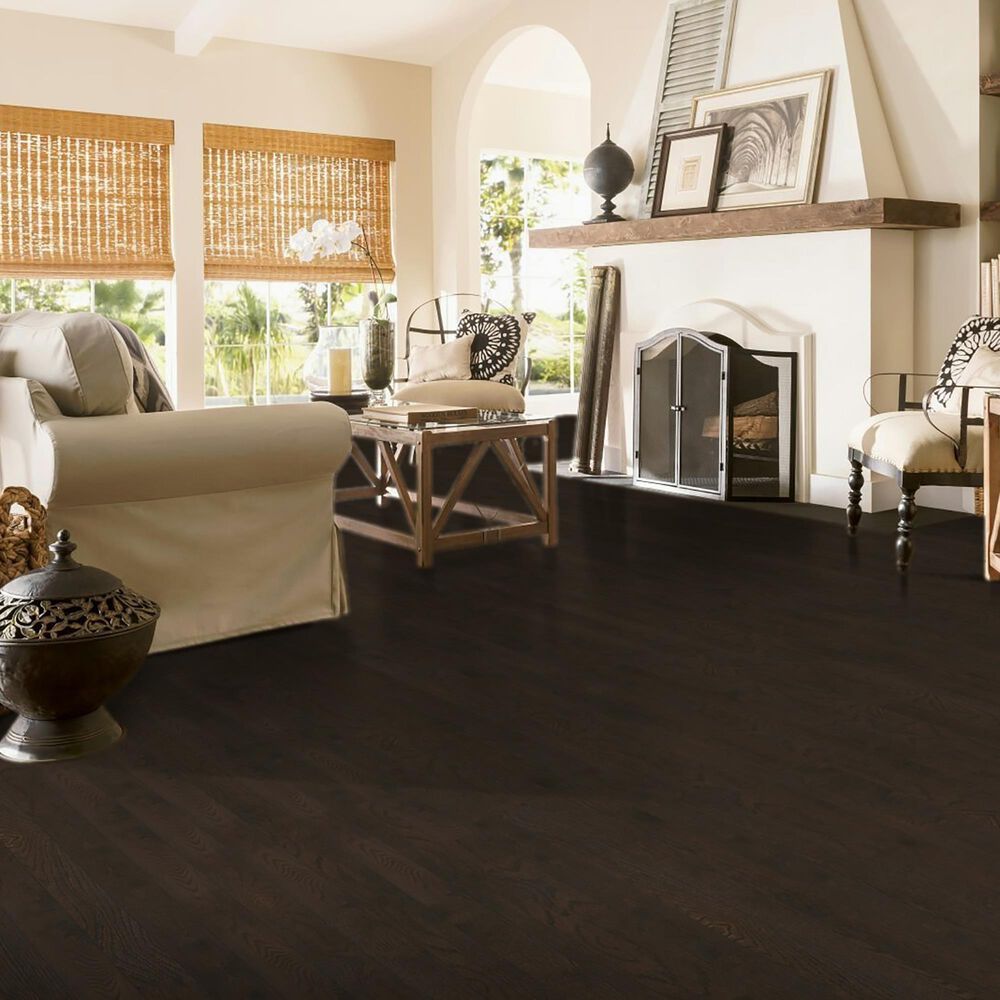 Hartco Prime Harvest Mocha High Gloss White Oak 3 1/4&quot; Solid Hardwood, , large