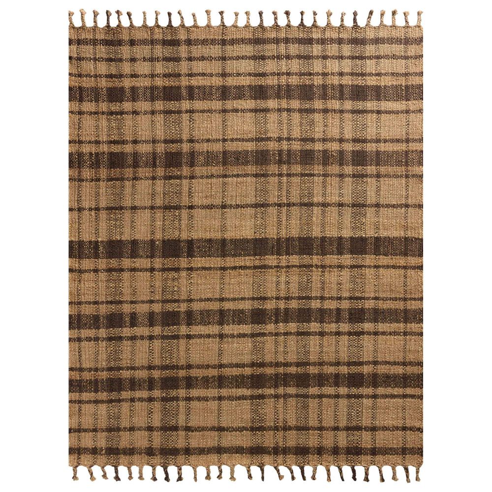 Magnolia Home Louie 5" x 7"6" Natural and Espresso Area Rug, , large