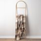 Ganz USA 50" x 60" Plaid Woven Throw in Black, Tan and Natural, , large