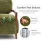 Furniture of America Lumir Long-Haired Accent Chair in Green, , large
