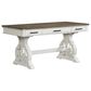 Hawthorne Furniture Drake 60" Writing Desk in Rustic White and French Oak, , large