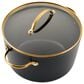 Faber Forged Induction 12-Piece Ceramic Nonstick Cookware Set in Black and Gold, , large