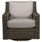 Venture Oasis Swivel Glider Lounge Chair in Ash, , large