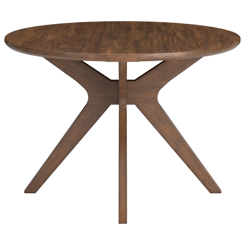 Ashley Lyncott Round Dining Table in Medium Brown - Table Only, , large