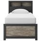 Ashley Broachmyn Twin Bookcase Bed in Black and Gray, , large