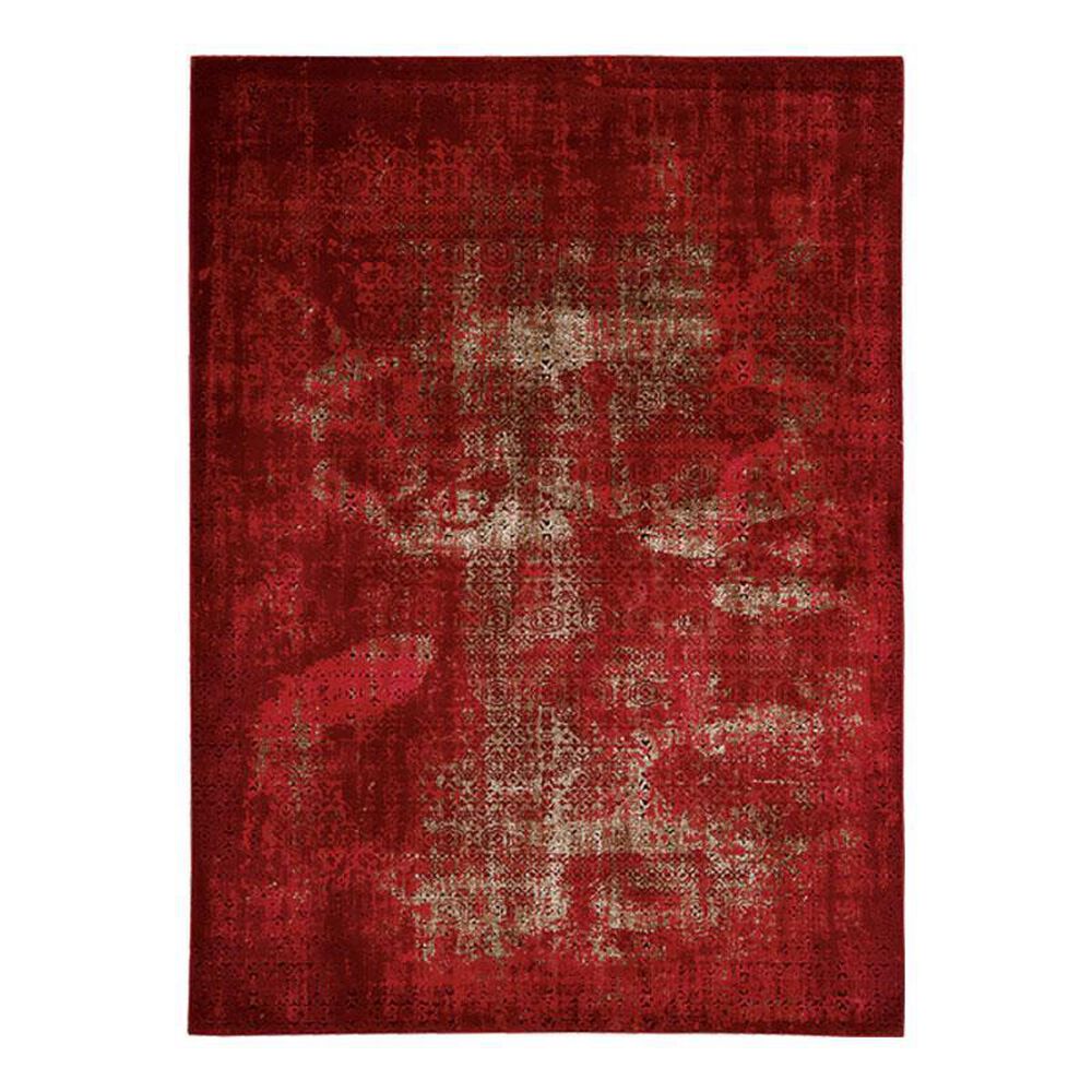 Nourison Karma KRM01 9"3" x 12"9" Red Area Rug, , large