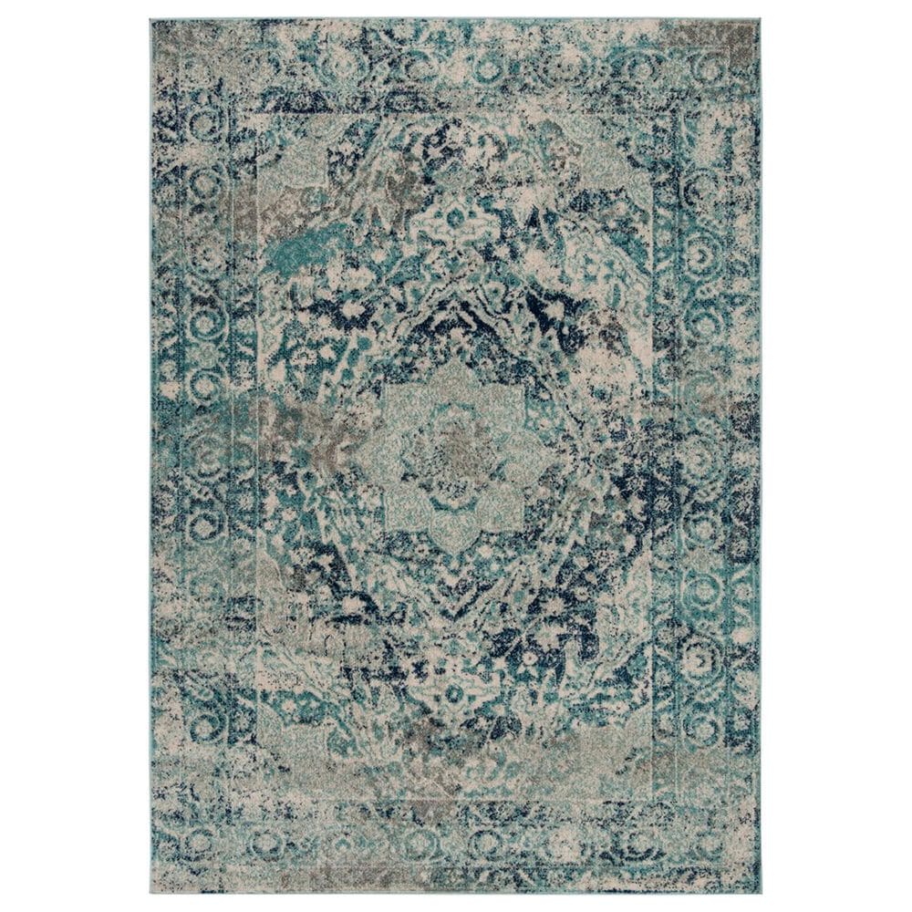 Safavieh Madison MAD152M 5"3" x 7"6" Ivory and Blue Area Rug, , large
