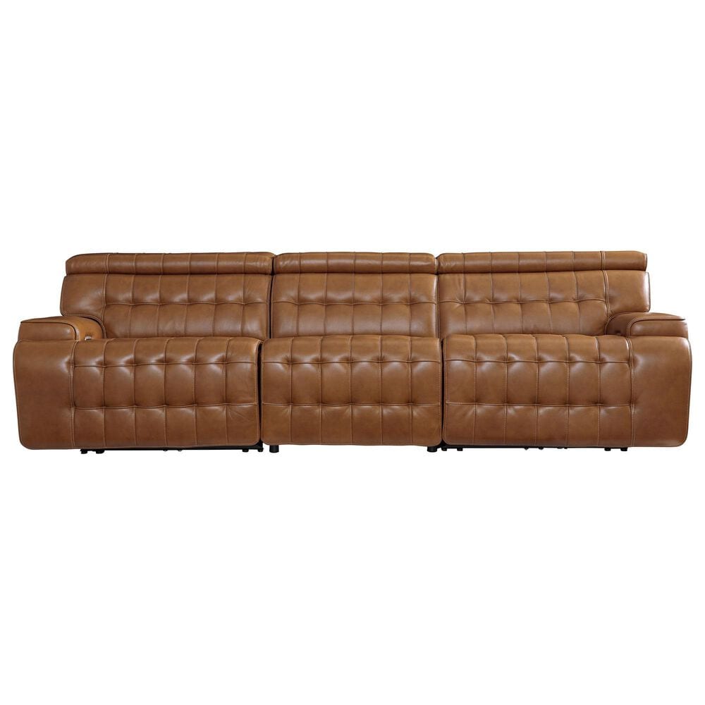 Ashley 3-Piece Power Reclining Symmetrical Sectional Sofa in Chocolate, , large