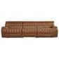 Ashley 3-Piece Power Reclining Symmetrical Sectional Sofa in Chocolate, , large
