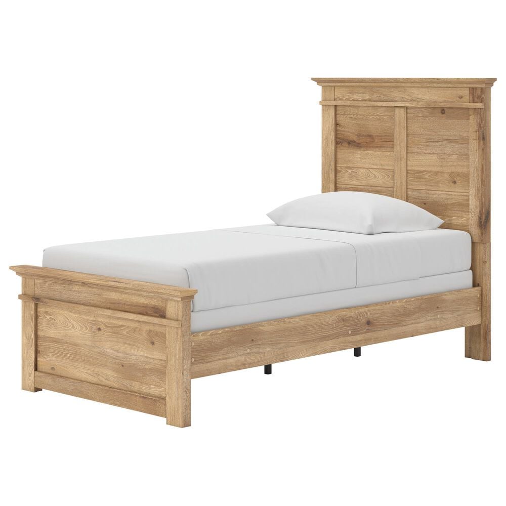 Ashley Makidern 2-Piece Twin Panel Bedroom Set in Natural Brown, , large