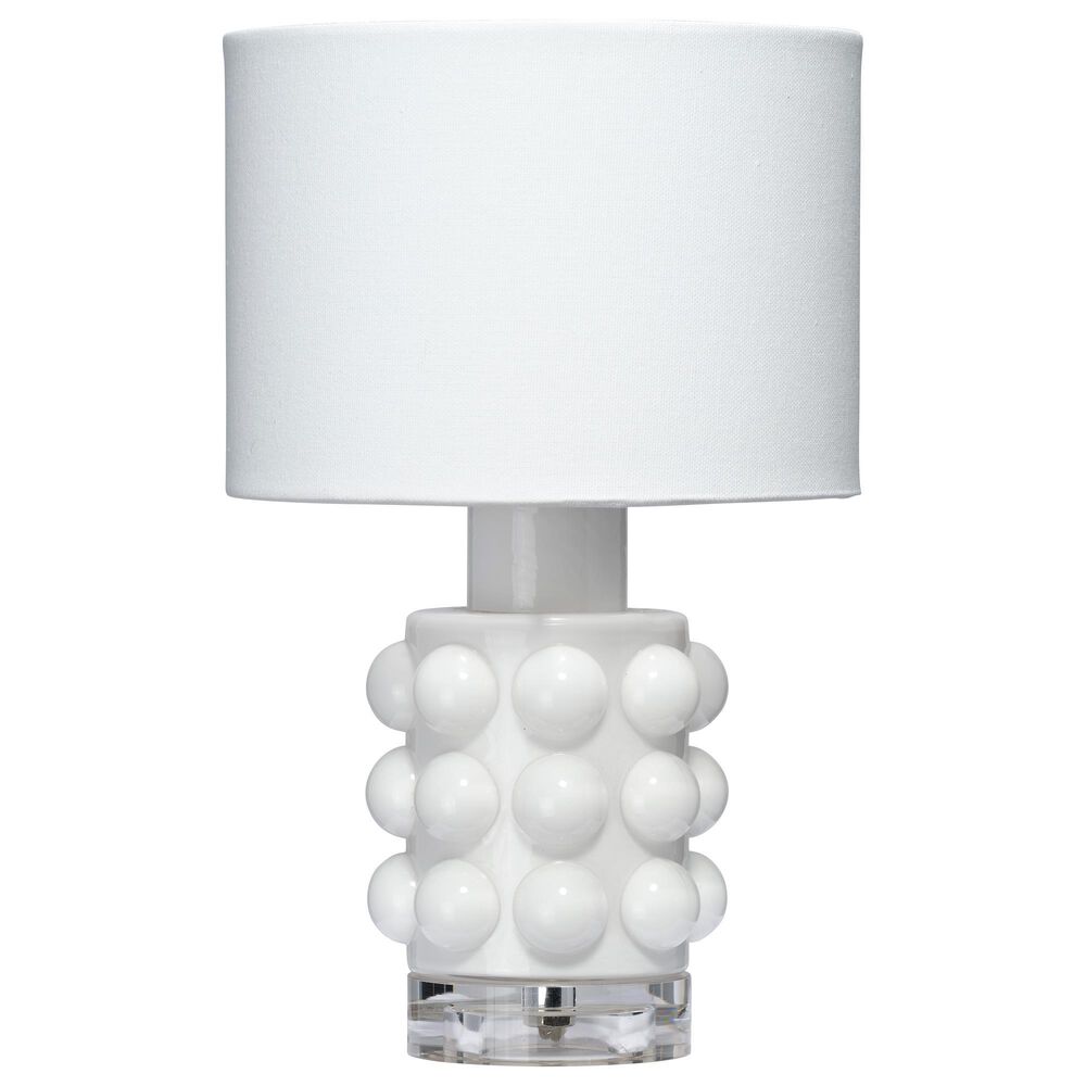 Splendor Living Prestonfield Table Lamp in White and Clear, , large