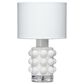 Splendor Living Prestonfield Table Lamp in White and Clear, , large