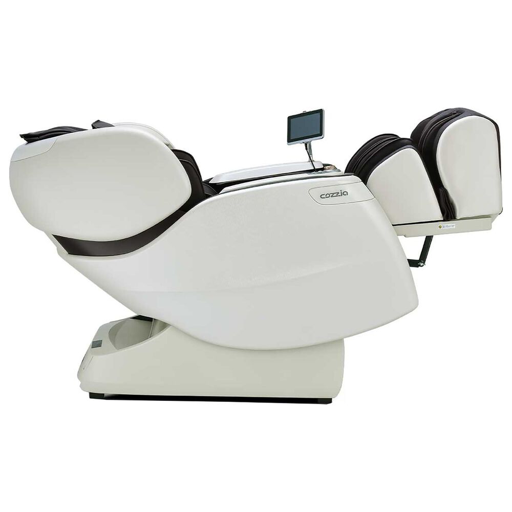 Cozzia Massage Chair in Espresso and Pearl White, , large
