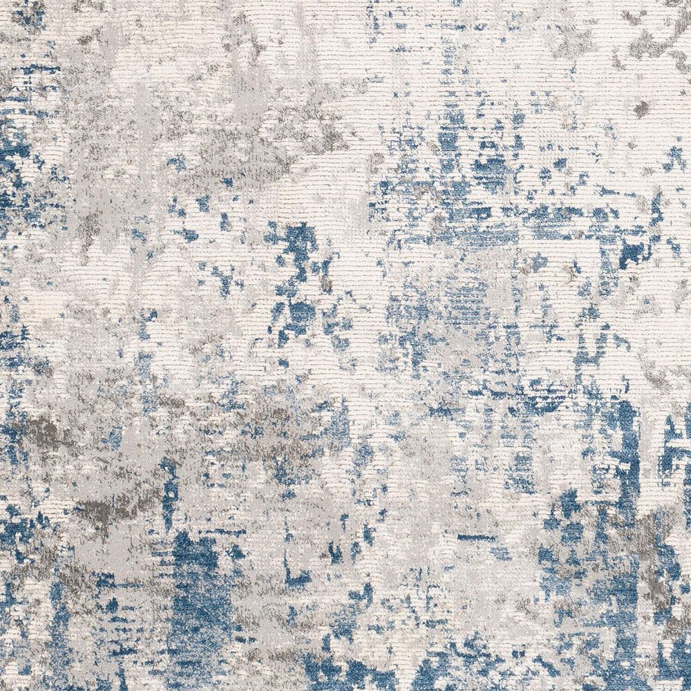 Surya Alpine 2&#39; x 2&#39;11&quot; Blue, Medium Gray, Charcoal, Gray and Off-White Area Rug, , large
