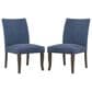 Valor Living Hamilton Side Chair with Atlantic Upholstery in Grey (Set of 2), , large