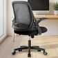 HOMLUX Swivel Ergonomic Office Chair with Flip Up Arms in Black, , large