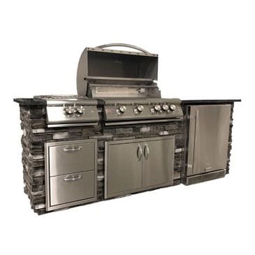 Blaze 8" Grill Island Cut for PB and Refrigerator, , large