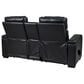 Everly Living Rock Star Power Reclining Loveseat in Black, , large