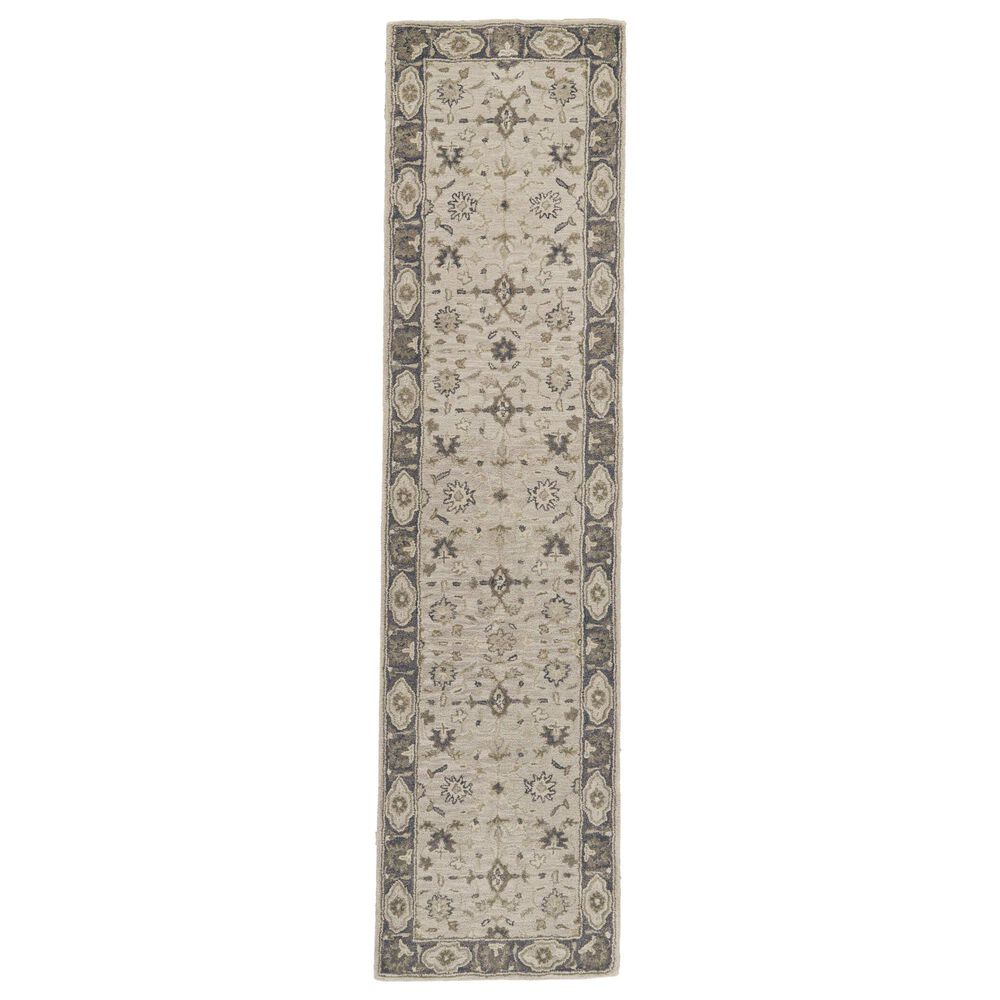 Feizy Rugs Eaton 8399F 2'6'' x 10' Gray Runner, , large