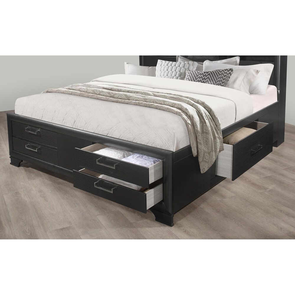 Global Furniture USA Jordyn Queen Bed in Dark Grey, , large