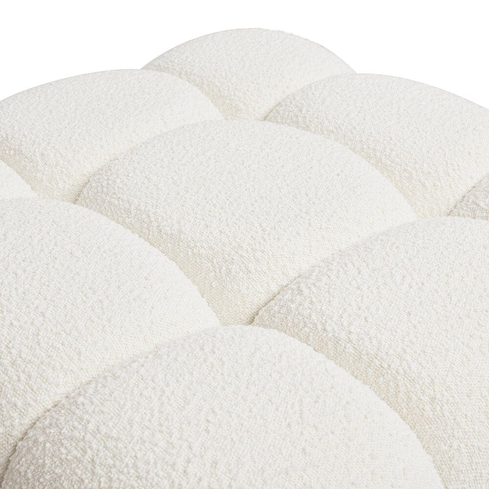 Jennifer Taylor Home Marcel Cocktail Ottoman in Ivory White, , large