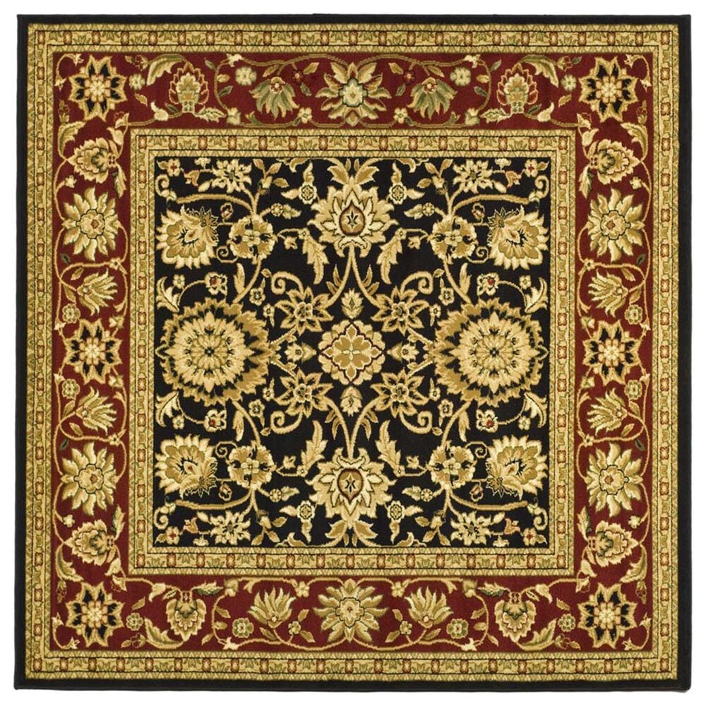 Safavieh Lyndhurst 10" Square Black and Red Area Rug, , large