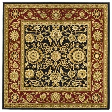 Safavieh Lyndhurst 10" Square Black and Red Area Rug, , large