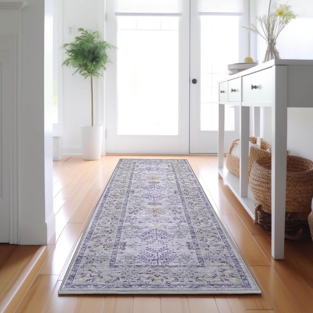 Dalyn Rug Company Hatay 2&#39;3&quot; x 7&#39;6&quot; Lavender Runner, , large