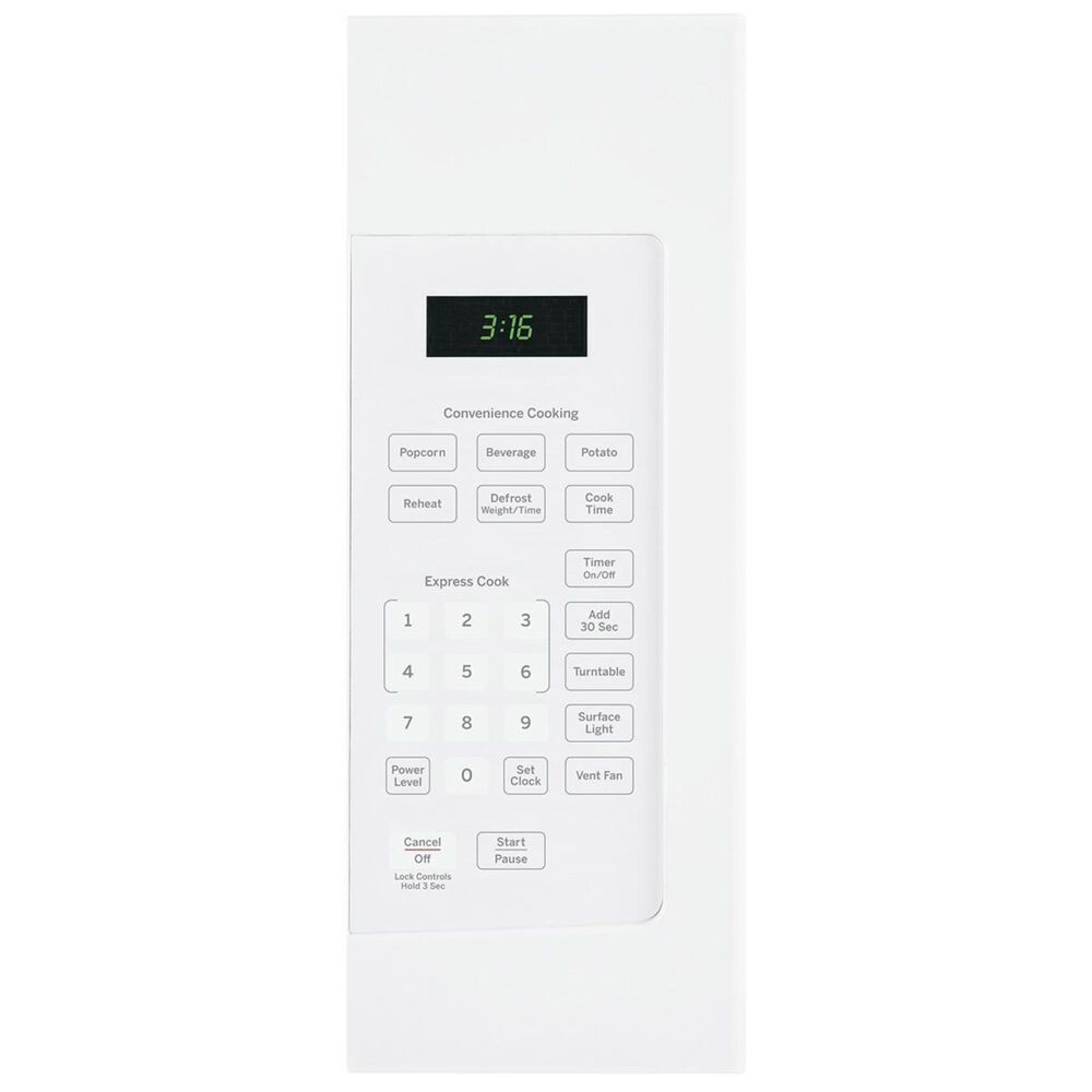 GE Appliances 1.6 Cu. Ft. Over the Range Microwave Oven with 1000 Watts in White, , large