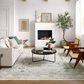 Surya Dresden Taupe, Off-White, Dusty Sage, Deep Teal, Olive, Light Gray and Mustard 7"10" x 10"2" Area Rug, , large