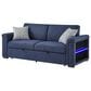 Modern Market Pull-out Sofa Bed in Navy, , large