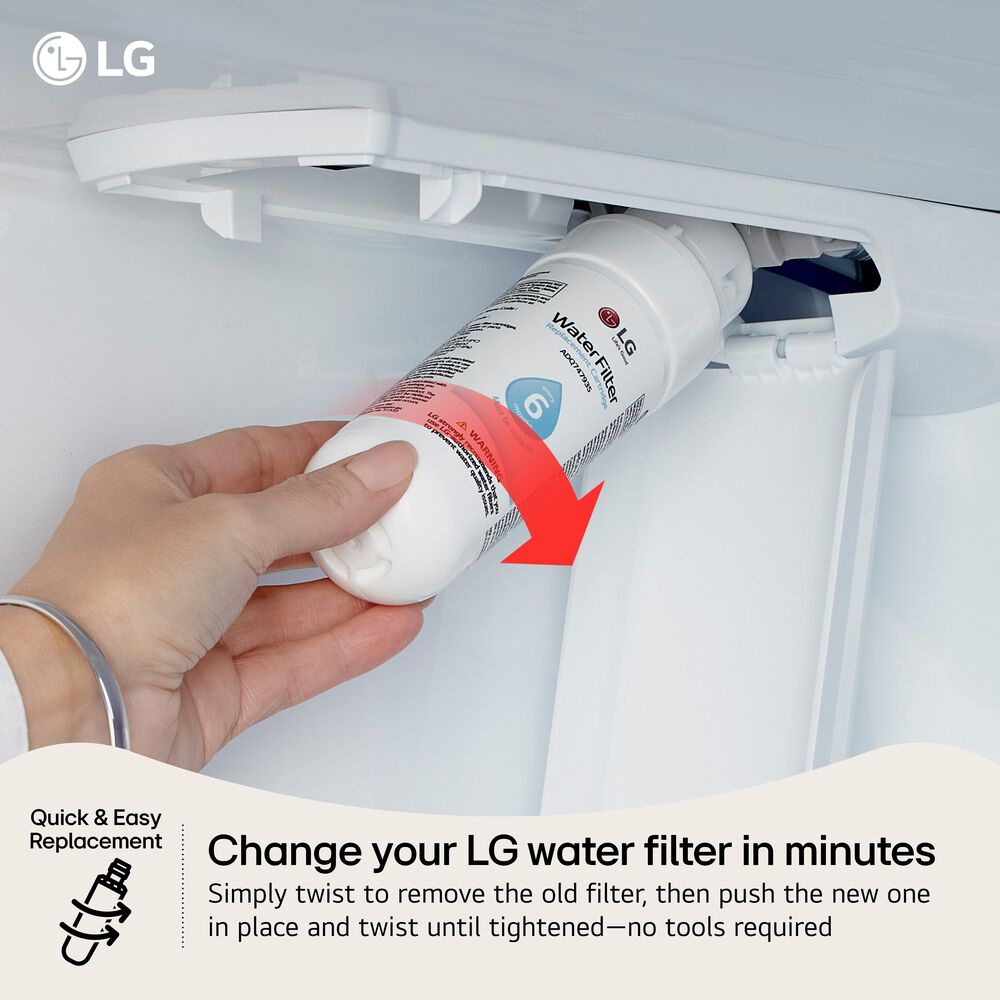 LG LT800P Replacement Refrigerator Water Filter in White, , large