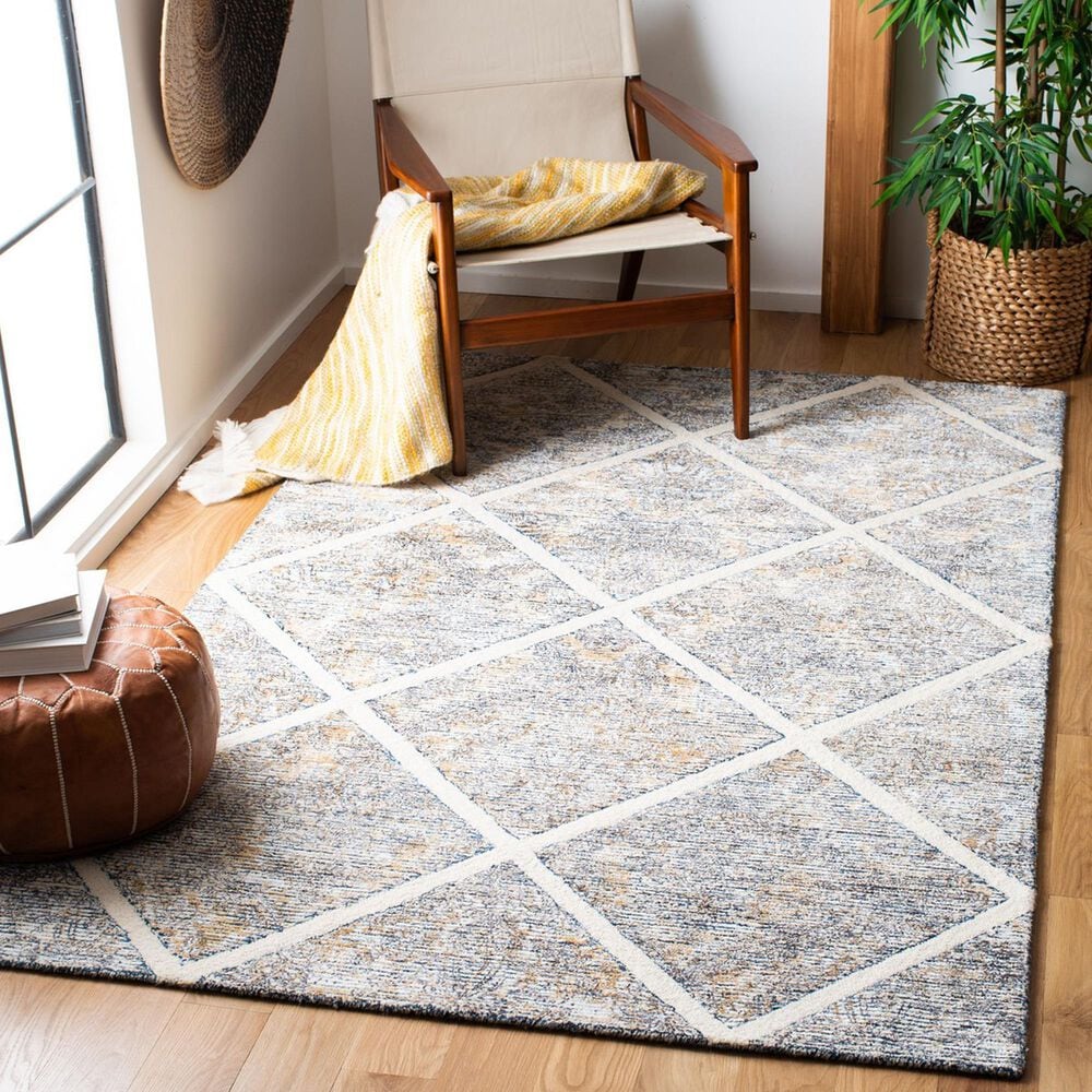 Safavieh Artistry ARR667D 4&#39; x 6&#39; Ivory and Gold Area Rug, , large