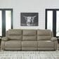 Ashley Narwhal Place 3-Piece Power Reclining Symmetrical Sectional in Pebble, , large