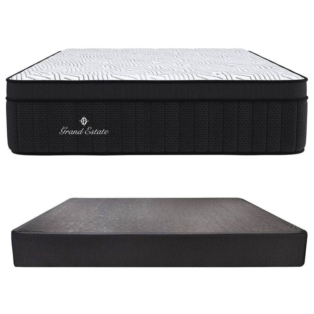 Grand Estate 700 Firm California King Mattress with High Profile Box Springs, , large