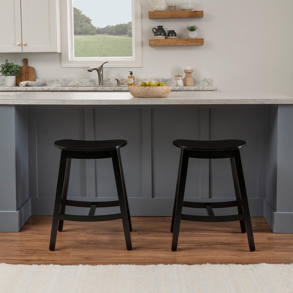 Linden Boulevard Culver 26" Counter Stool in Black, , large