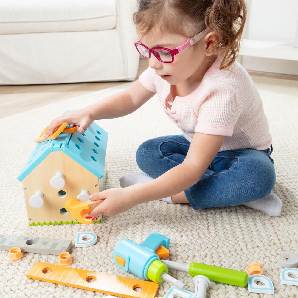 Melissa &amp; Doug Build A House Tool Box Playset, , large