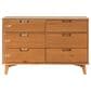 Walker Edison Sloane 6-Drawer Dresser in White Wash, , large