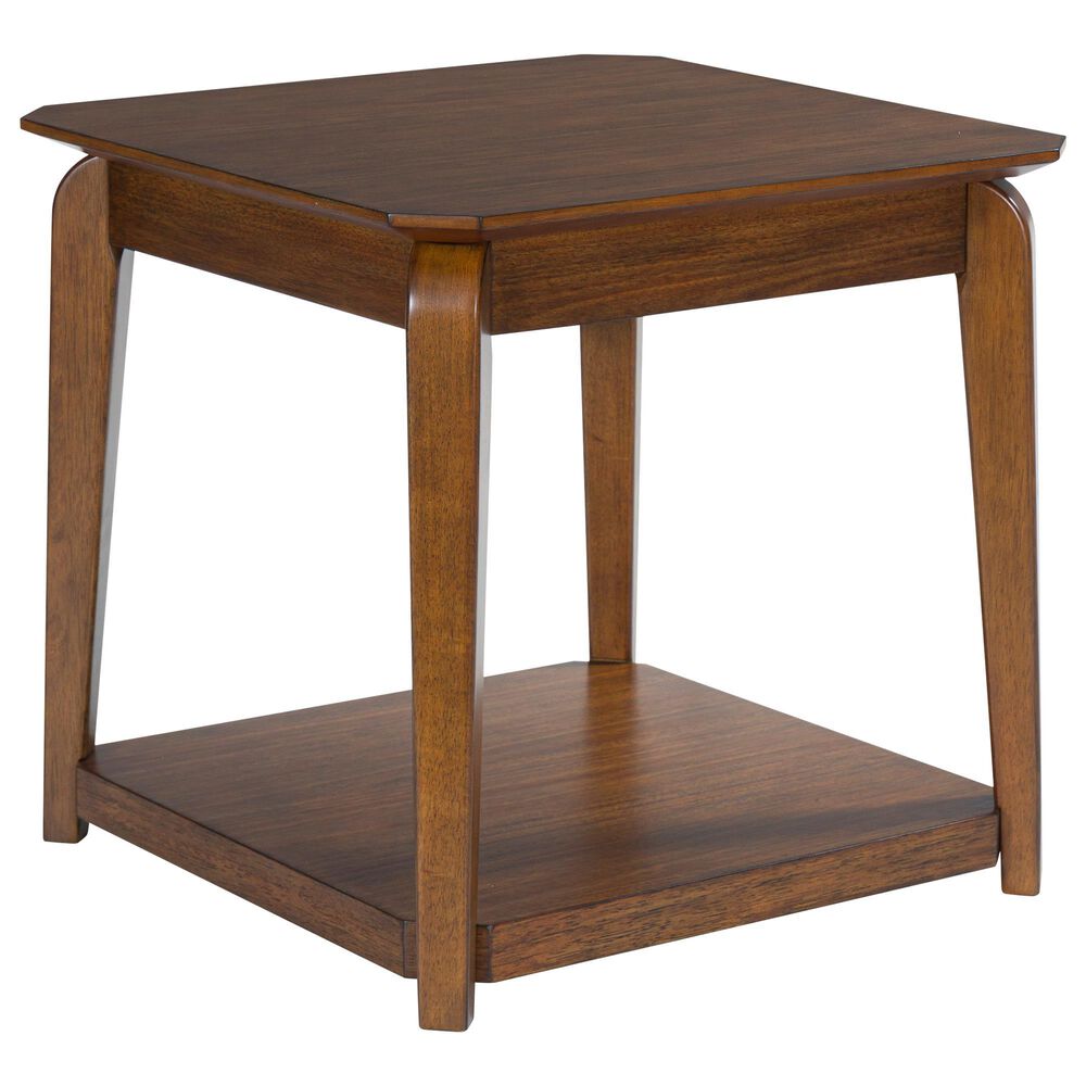Ashley Trenmour Square End Table in Medium Brown, , large