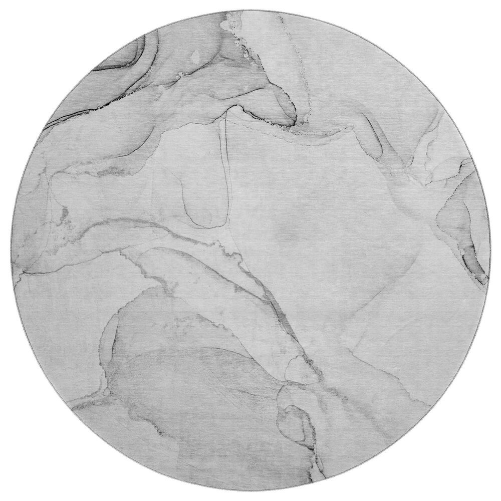 Dalyn Rug Company Odyssey Gray 8" Round Area Rug, , large