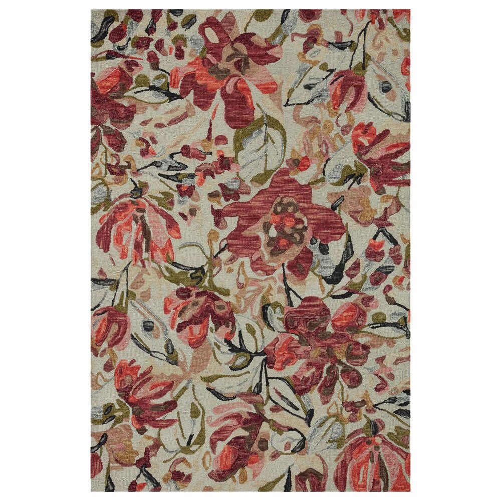 Loloi Belladonna 7"9" x 9"9" Ivory and Raspberry Area Rug, , large
