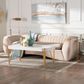 Baxton Studio Adanna Stationary Sofa in Champagne Beige Velvet, , large
