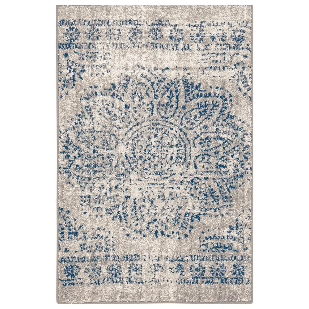Scott Living Expressions Dharma 91672-50106 9"6" x 12"11" Indigo Area Rug, , large