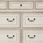 Ashley Realyn 5-Piece Queen Panel Bedroom Set in Chipped White, , large