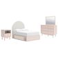 Ashley 4-Piece Full Bed Set in Pink, , large