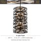 Minka-Lavery Vortic Flow 14" 6-Light Pendant Ceiling Light in Dark Bronze, , large