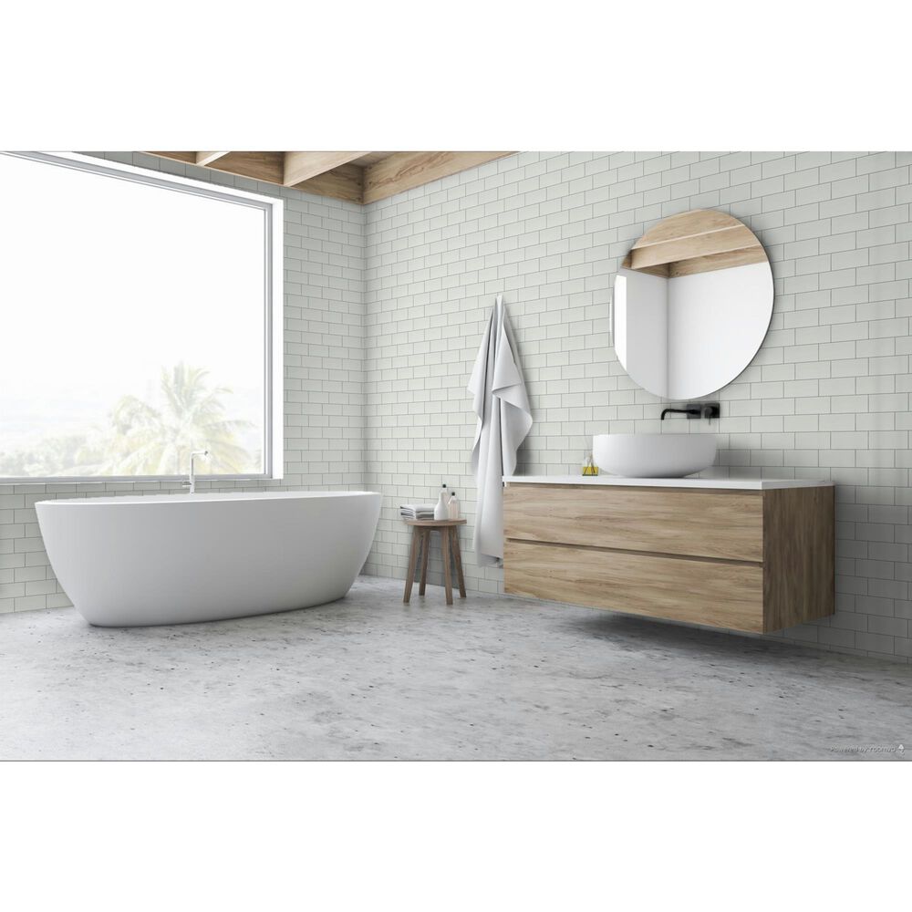 Emser Catch Ice 3&quot; x 6&quot; Glossy Glazed Ceramic Tile, , large