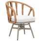 Zuo Modern Safal Swivel Outdoor Dining Chair in Gray, , large