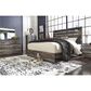 Ashley Drystan 3-Piece Queen Panel Bedroom Set in Brown Rustic, Burnt Orange and Teal, , large