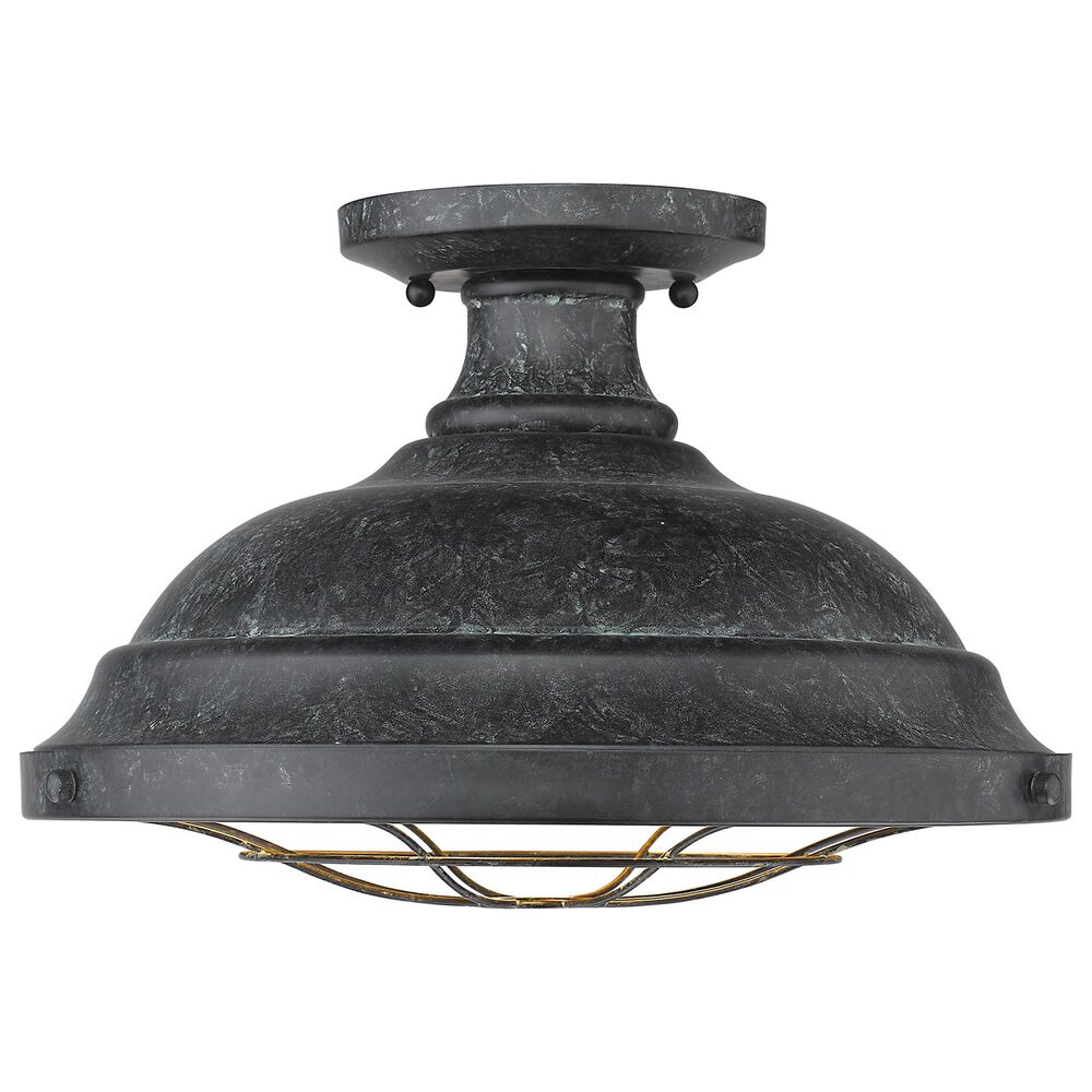 Golden Lighting Bartlett Semi-Flush in Black Patina, , large